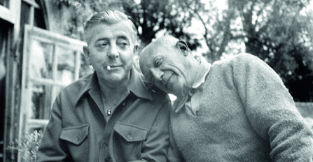 Pablo Picasso et Jacques PrÈvert. Cannes, avril 1951. LIP-1069-118